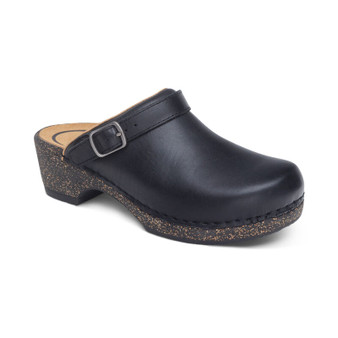 Aetrex Women's Beckie Cork Clog in Black