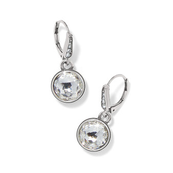 Brighton Meridian Aurora Leverback Earrings in Crystal