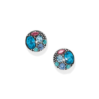 Brighton Trust Your Journey Post Earrings in Silver-Blues