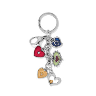 Brighton One Heart Color Key Fob