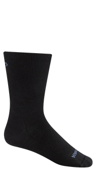Wide Open Socks Women's Solid Basic Lightweight Crew Sock in Black