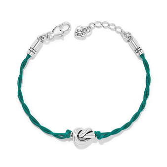 Brighton Interlok Single Knot Bracelet in Green