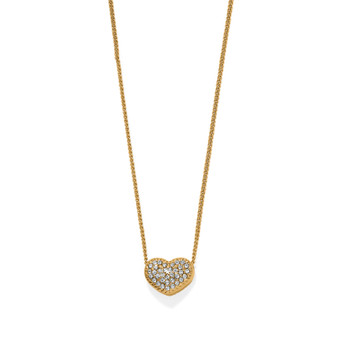 Brighton Illumina Celeste Heart Petite Necklace in Gold