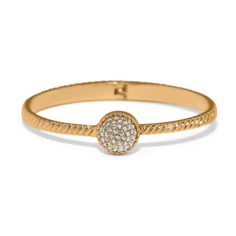 Brighton Illumina Celeste Dome Hinged Bangle in Gold