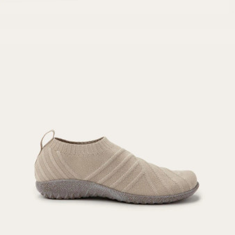 Naot Women's Okahu in Taupe with Gold Knit