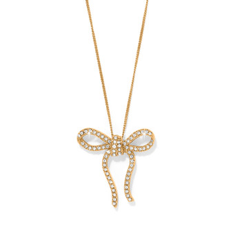 Brighton Illumina Bow Necklace in Gold