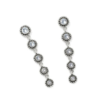 Brighton Twinkle Drops Post Drop Earrings in Silver