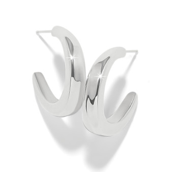Brighton Cascade Rio Hoop Earrings in Silver