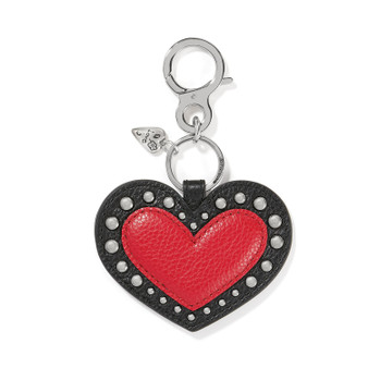 Brighton Fashionista Moody Blue Heart Handbag Fob in Multi