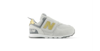 New Balance Toddlers 574 NEW-B Hook & Loop in Grey Matter