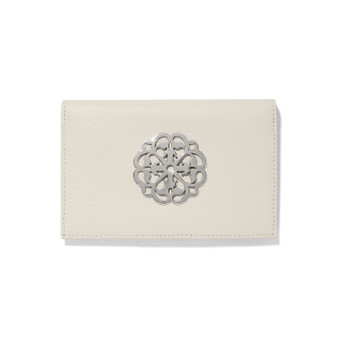 Brighton Ferrara Medallion Folio Wallet In Shoe White