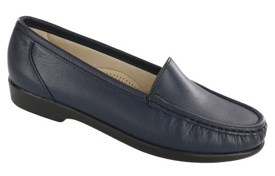 SAS Women's Simplify Slip On Loafer in Navy