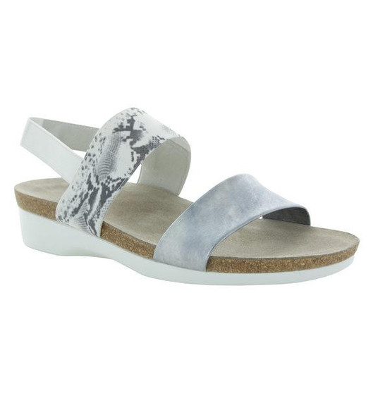 Munro Women's Pisces in Silver Lea/White Snake Gore