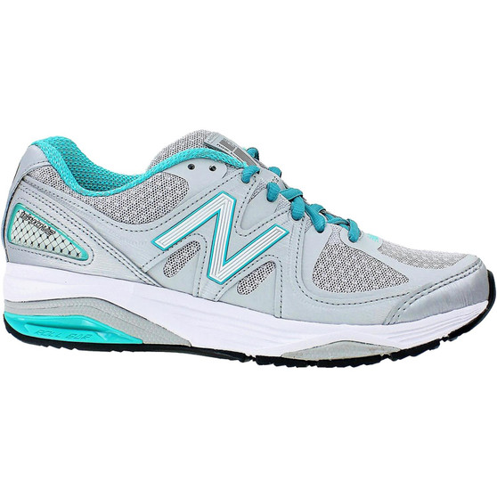 New Balance Women's 1540v2 in Silver with Green