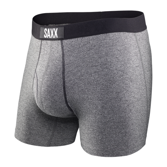 SAXX Ultra Boxer Brief Fly Underwear in Salt & Pepper