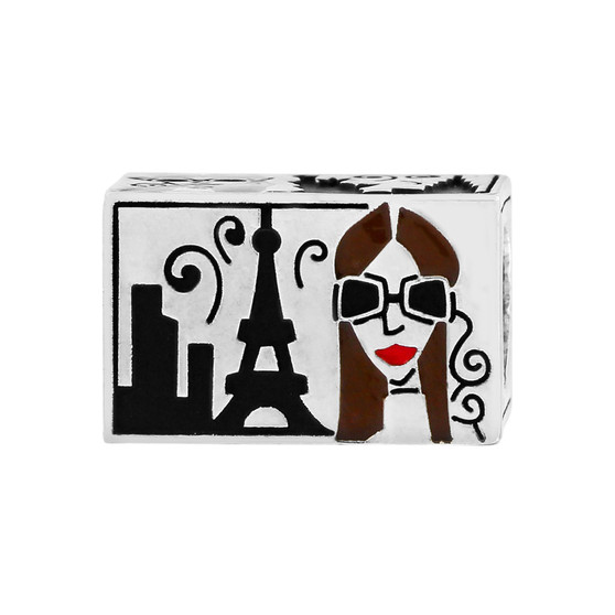 Brighton City Girl Postcard Bead