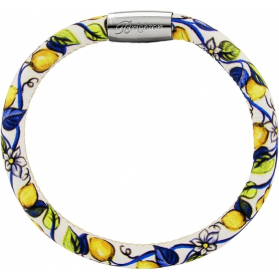 Brighton Woodstock Fashion Print Single Bracelet in Bella Limone