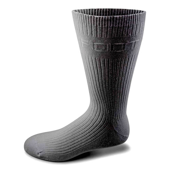 Two Feet Ahead Non-Binding Dress Sock in Charcoal