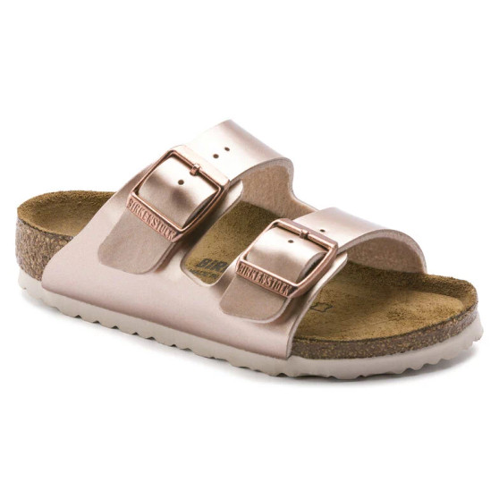 Birkenstock Children's Arizona Kids in Electric Metallic Copper