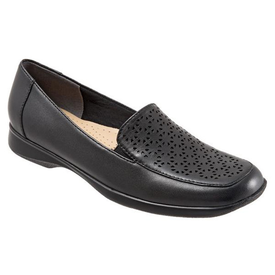 Trotters Women's Jenn Laser Loafer in Black