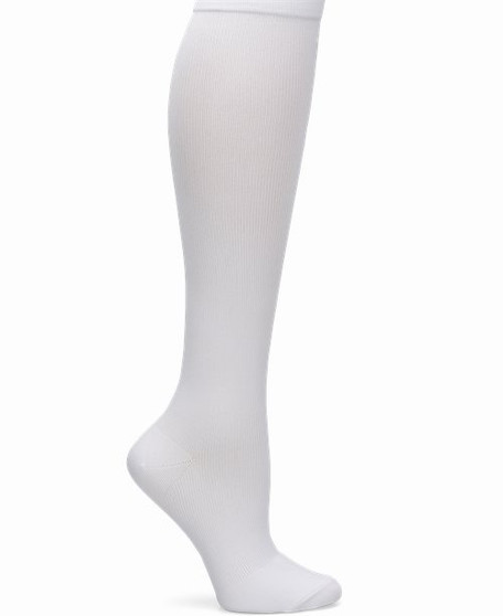 Nurse Mates Men's Graduated Compression Socks in White