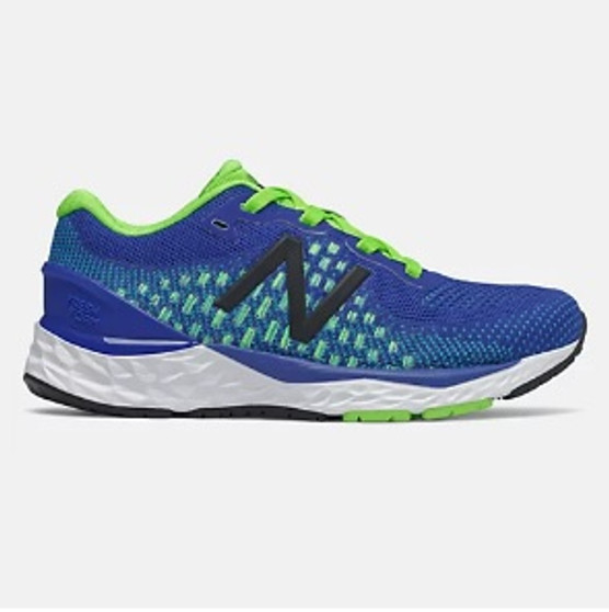 New Balance Children's Fresh Foam 880v10 in Team Royal and Energy Lime