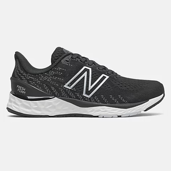 New Balance Children's 880v11 in Black with White