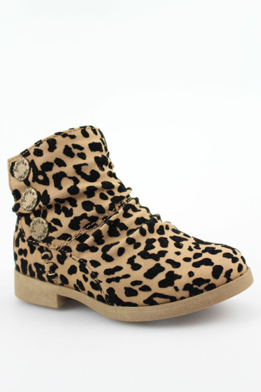 Blowfish Malibu Sugar-T Toddlers Boots in Sahara Leopard Grasslands