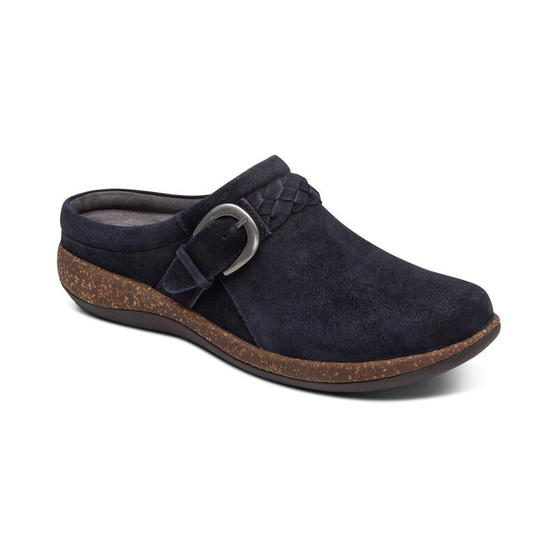 Aetrex Women's Libby Comfort Clog in Navy