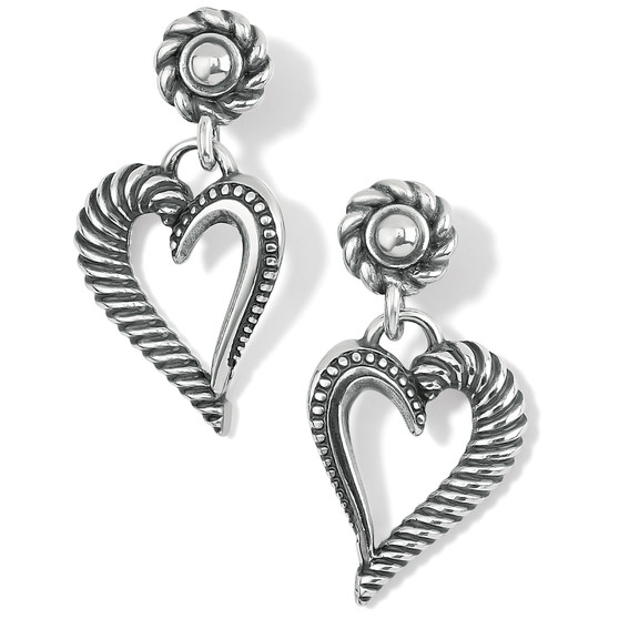 Brighton Callie Love Heart Post Drop Earrings