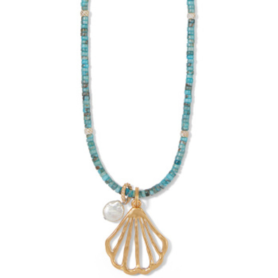 Brighton Calypso Shell Heishi Necklace