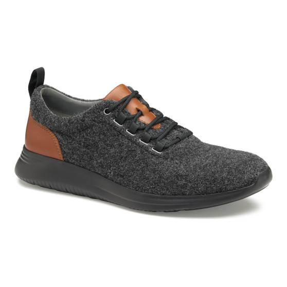 Johnston & Murphy Men's Amherst Wool U-Throat in Dark Gray