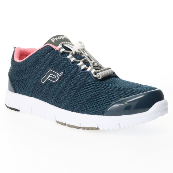 Propet Women's TravelWalker II in Navy/Melon