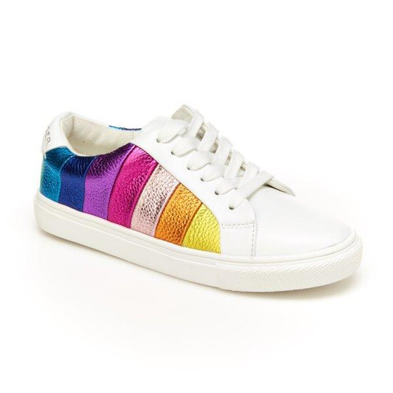 Kurt Geiger Children's Mini Lane Stripe in White Multi