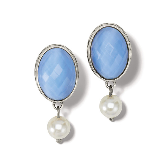 Brighton Blue Moon Leverback Earrings