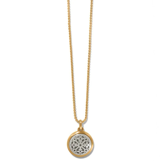 Brighton Ferrara Two Tone Luce Short Necklace in Silver-Gold