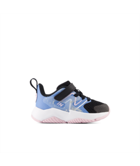 New Balance Toddlers Rave Run v2 in Black/Blue and Light Raspberry