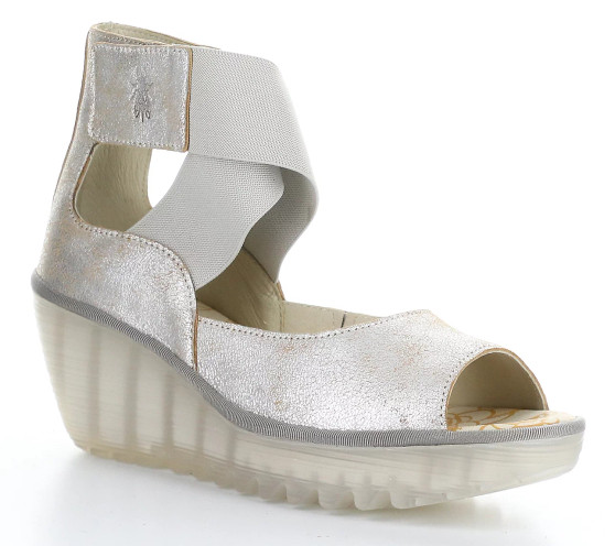 Fly London Women's Yefi Sandal in Pearl