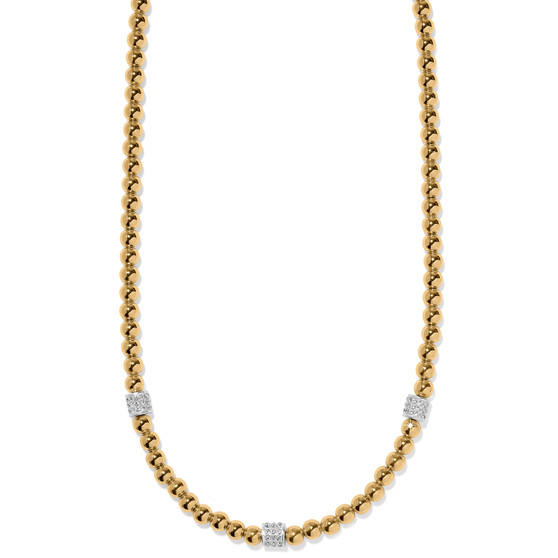 Brighton Meridian Petite Beads Station Necklace in Gold