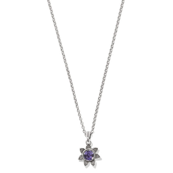 Brighton Everbloom Sunflower Necklace in June-Tanzanite