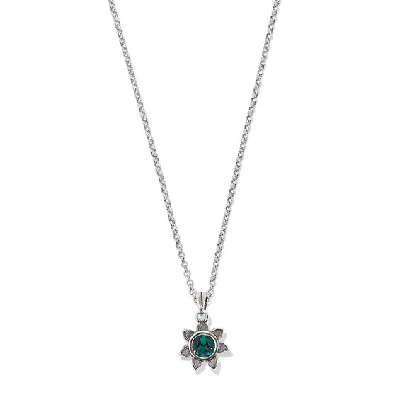 Brighton Everbloom Sunflower Necklace in May-Emerald