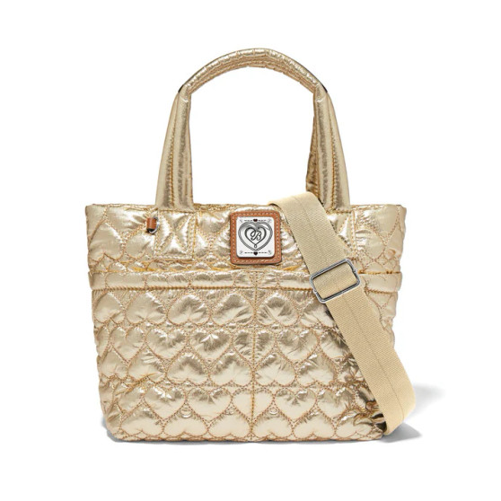 Brighton Kamille Metallic Cross Body Bag in Gold