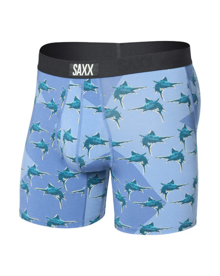 SAXX Underwear Ultra Super Soft Boxer Brief Fly in Man in the Blue Suite
