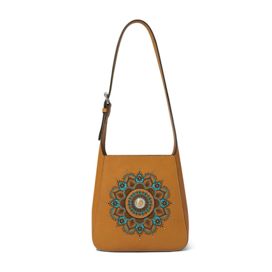 Brighton Mosaic Hobo Bag in Camel