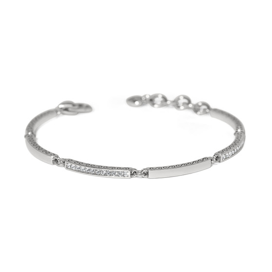 Meridian Geo Bar Silver Bracelet