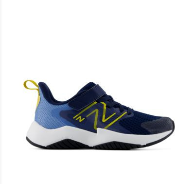 New Balance Boys Rave Run v2 Bungee Lace with Top Strap in Blue