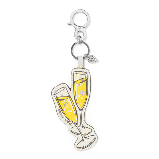 Brighton Paris Blooms Champagne For Two Handbag Fob in Multi
