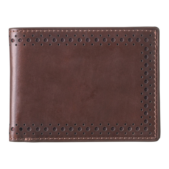 Johnston & Murphy 175th Anniversary Colorblocked Billfold Wallet in Brown