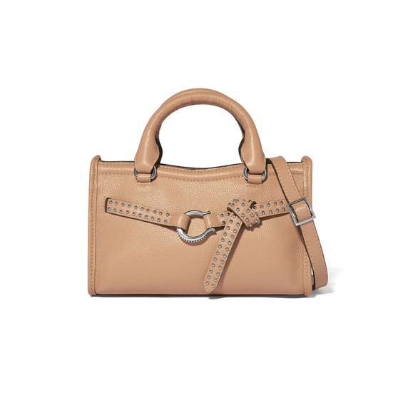 Brighton Pretty Tough Arch Cleo Small Satchel in Buff