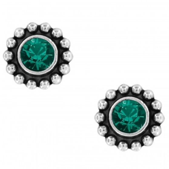 Brighton Twinkle Mini Post Earrings in Emerald